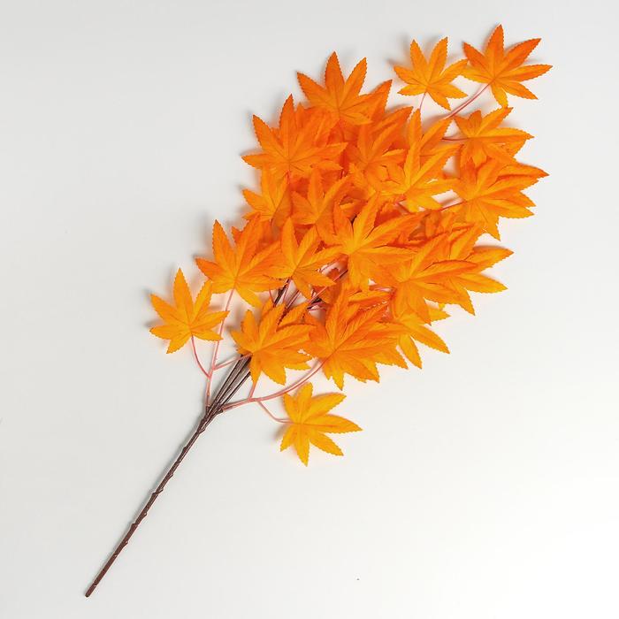 Декор «Листья на ветке», цвет оранжевый