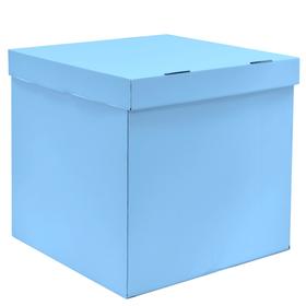 Коробка для воздушных шаров, Голубой, 60*60*60 см, набор 5 шт.