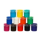 Краска по ткани, набор 12 цветов х 20 мл, морозостойкая, акриловая на водной основе, Calligrata - Фото 2