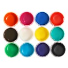 Краска по ткани, набор 12 цветов х 20 мл, морозостойкая, акриловая на водной основе, Calligrata - Фото 3