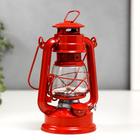 Керосиновая лампа декоративная красный 9,7х12,5х11,5 см RISALUX - фото 3520149
