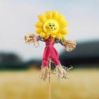 Огородное пугало «Солнышко», 16 см, h=50 см, МИКС, Greengo - Фото 5