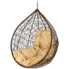 {{photo.Alt || photo.Description || 'Подвесное кресло - кокон «Тропика», с искусственным ротангом, бежевая подушка, коричневое'}}