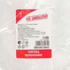 Тарелки одноразовые Не ЗАБЫЛИ!, набор 10 шт., d=17 см, пластик, белые - Фото 8
