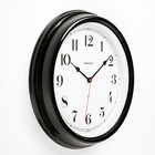 Часы настенные, серия: Классика, плавный ход, d=31 см, черные - Фото 2