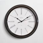 Часы настенные, серия: Классика, плавный ход, d=31 cм, коричневые - фото 318421934