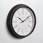 Часы настенные, серия: Классика, плавный ход, d=31 cм, коричневые - фото 25364609