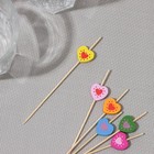 Шпажки Доляна «Сердце», h=12 см, набор 25 шт., МИКС - Фото 1