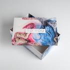 Коробка подарочная складная, упаковка, «Мрамор», 30 х 20 х 9 см (комплект 2 шт) - фото 21164313