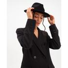 Пиджак женский двубортный MIST размер 52, цвет чёрный - Фото 2