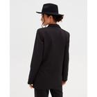 Пиджак женский двубортный MIST размер 52, цвет чёрный - Фото 4