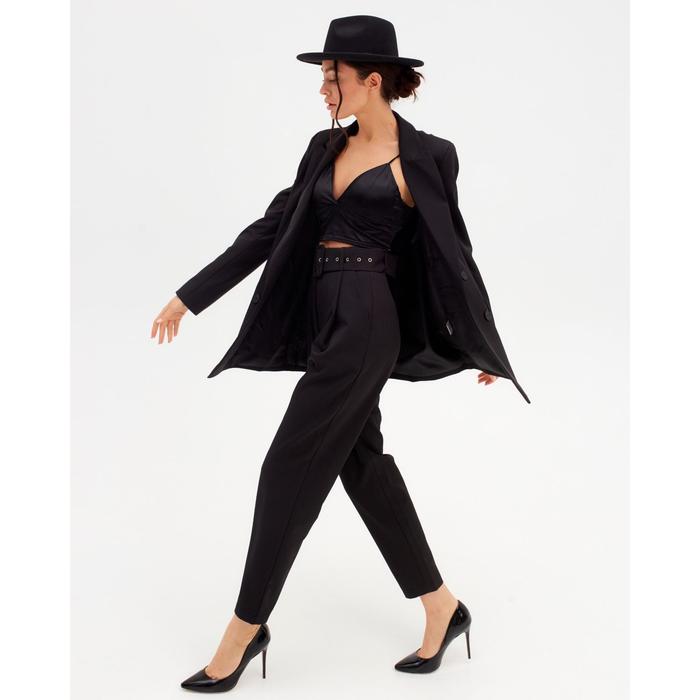 Пиджак женский двубортный MIST размер 52, цвет чёрный 48400