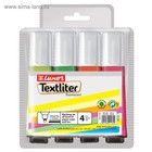 Набор маркеров-текстовыделителей 4 цвета 1-4,5 мм Luxor "Textliter", в чехле с европодвесом - фото 6356826