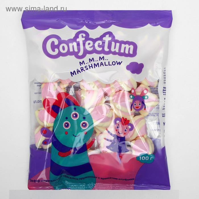 Маршмеллоу «‎Веселые пружинки»‎, с ароматом клубники, 100 г - Фото 1