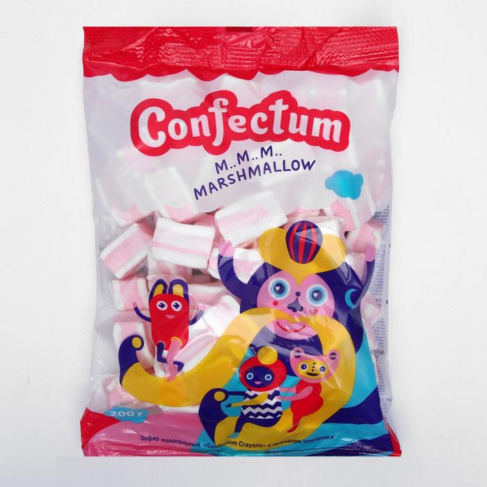 Маршмеллоу Confectum Crayons, с ароматом земляники, 200 г
