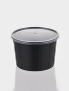 Контейнер пластиковый одноразовый «Супница», 500 мл, 11.2 см, чёрный - Фото 1