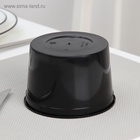 Контейнер пластиковый одноразовый «Супница», 500 мл, 11.2 см, чёрный - Фото 7