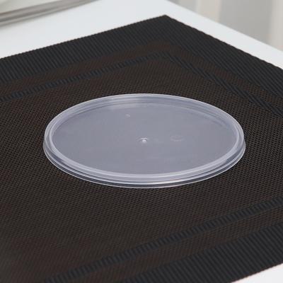 Крышка пластиковая одноразовая к контейнеру, d=11,2 см, прозрачная