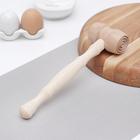 Молоток для отбивания мяса Доляна «БУковский», 26×6.5×4.5 см, дерево бук - Фото 1