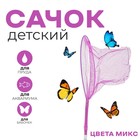 Сачок детский, бамбуковая ручка 81 см, d=20 см, цвета МИКС - фото 319972860