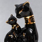 Сувенир керамика "Кошка египетская с котёнком, чёрная" 23х8х5,5 см - Фото 5