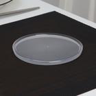 Крышка пластиковая одноразовая к банке, d=12 см, прозрачная - Фото 2