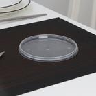 Крышка к ведёрку одноразовая, пластик, d=12.5 см, прозрачная - Фото 1