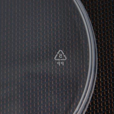 Крышка к ведёрку одноразовая, пластик, d=12.5 см, прозрачная