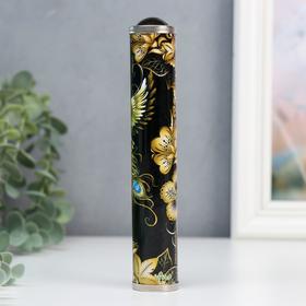 

Калейдоскоп "Золотой феникс с цветами" 17х3х3 см