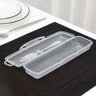 Футляр для столовых приборов Доляна, 24×7.5×3.8 см, прозрачный, рисунок МИКС - Фото 3