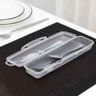 Футляр для столовых приборов Доляна, 24×7.5×3.8 см, прозрачный, рисунок МИКС - Фото 4