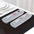 Футляр для столовых приборов Доляна, 24×7.5×3.8 см, прозрачный, рисунок МИКС - Фото 7