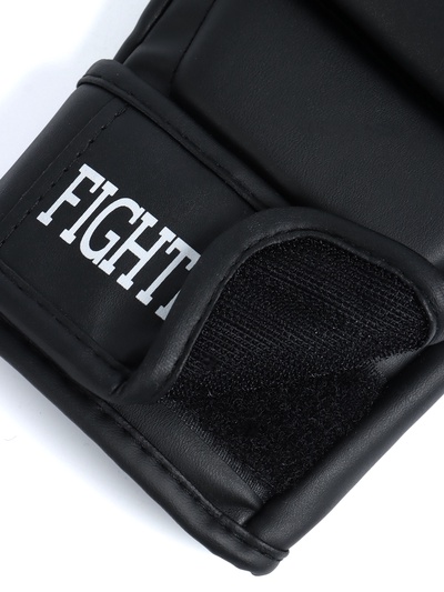 Перчатки для ММА тренировочные FIGHT EMPIRE, размер L, чёрные с белым лого