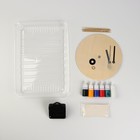 Рисование на воде: эбру «Круглые часы» - Фото 3