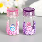 Баночка для скрапбукинга стекло "Цветочная" МИКС 5х2,2х2,2 см 5217558