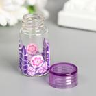 Баночка для скрапбукинга стекло "Цветочная" МИКС 5х2,2х2,2 см (комплект 12 шт) - фото 49403243