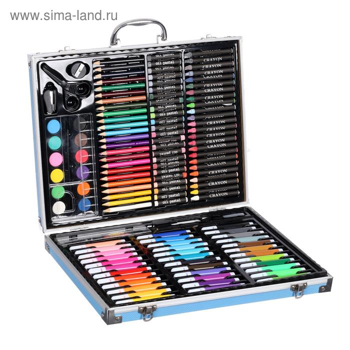 Набор для рисования, ПВХ, синий - Фото 1