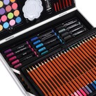 Набор для рисования, складной, в чемоданчике серебристый - фото 21165194