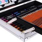 Набор для рисования, складной, в чемоданчике серебристый - фото 21165195