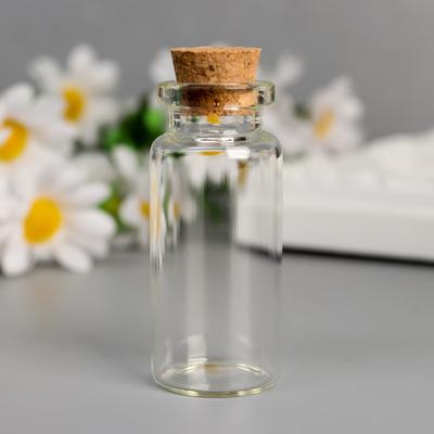 Декор для творчества стекло «Бутылочка с пробкой» 5×2×2 см