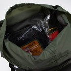 Рюкзак туристический, 70 л, отдел на молнии, 3 наружных кармана, цвет хаки - Фото 12