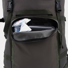 Рюкзак туристический, 70 л, отдел на молнии, 3 наружных кармана, цвет хаки - Фото 10