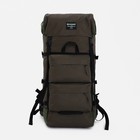 Рюкзак туристический, 100 л, отдел на молнии, 3 наружных кармана, цвет хаки - фото 2073256