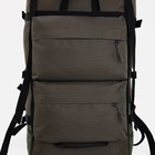 Рюкзак туристический, 100 л, отдел на молнии, 3 наружных кармана, Huntsman, цвет хаки - Фото 6