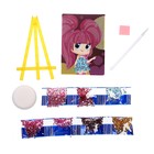 Алмазная мозаика с частичным заполнением на подставке для детей «Милая девочка» - Фото 2