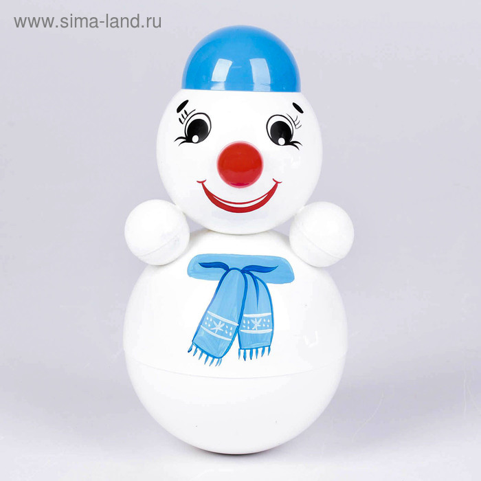 Неваляшка "Снеговик" в художественной упаковке - Фото 1