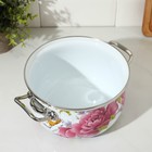 Кастрюля эмалированная «Пион», 3.1 л, стеклянная крышка, индукция - Фото 5