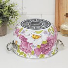 Кастрюля эмалированная «Пион», 4 л, стеклянная крышка, индукция - Фото 3