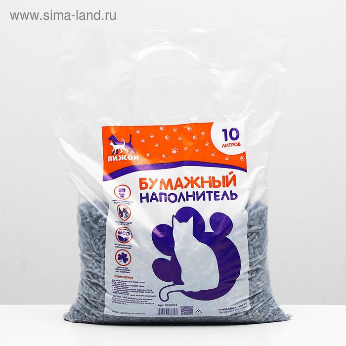 Наполнитель бумажный "Пижон", 10 л - Фото 1