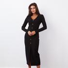 Платье с пуговицами MIST, чёрный, 46 5309494